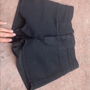 black shorts, super comfy